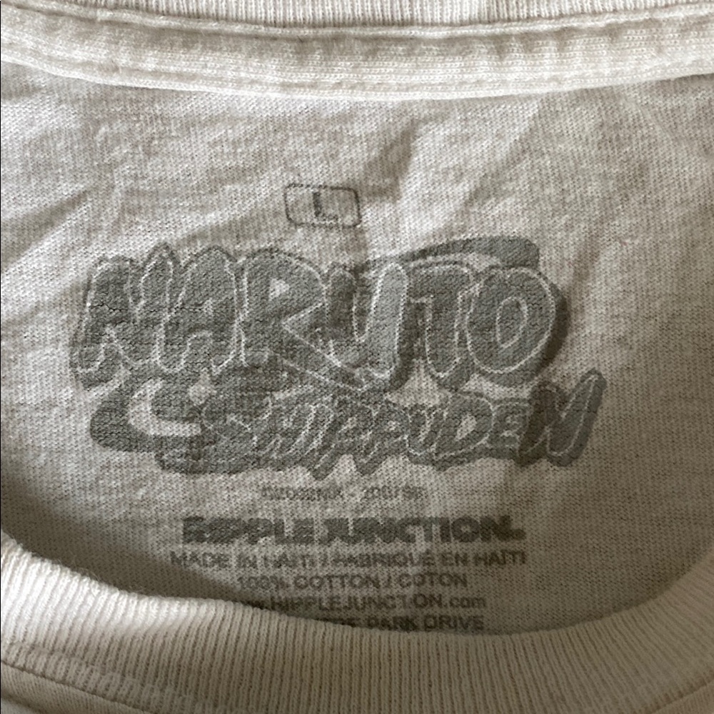 White Naruto Graphic T-Shirt